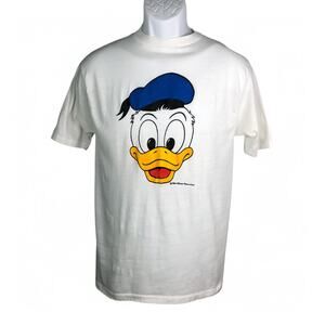 Donald Duck T Shirt Walt Disney Productions White Small 36 Inch Chest Vintage